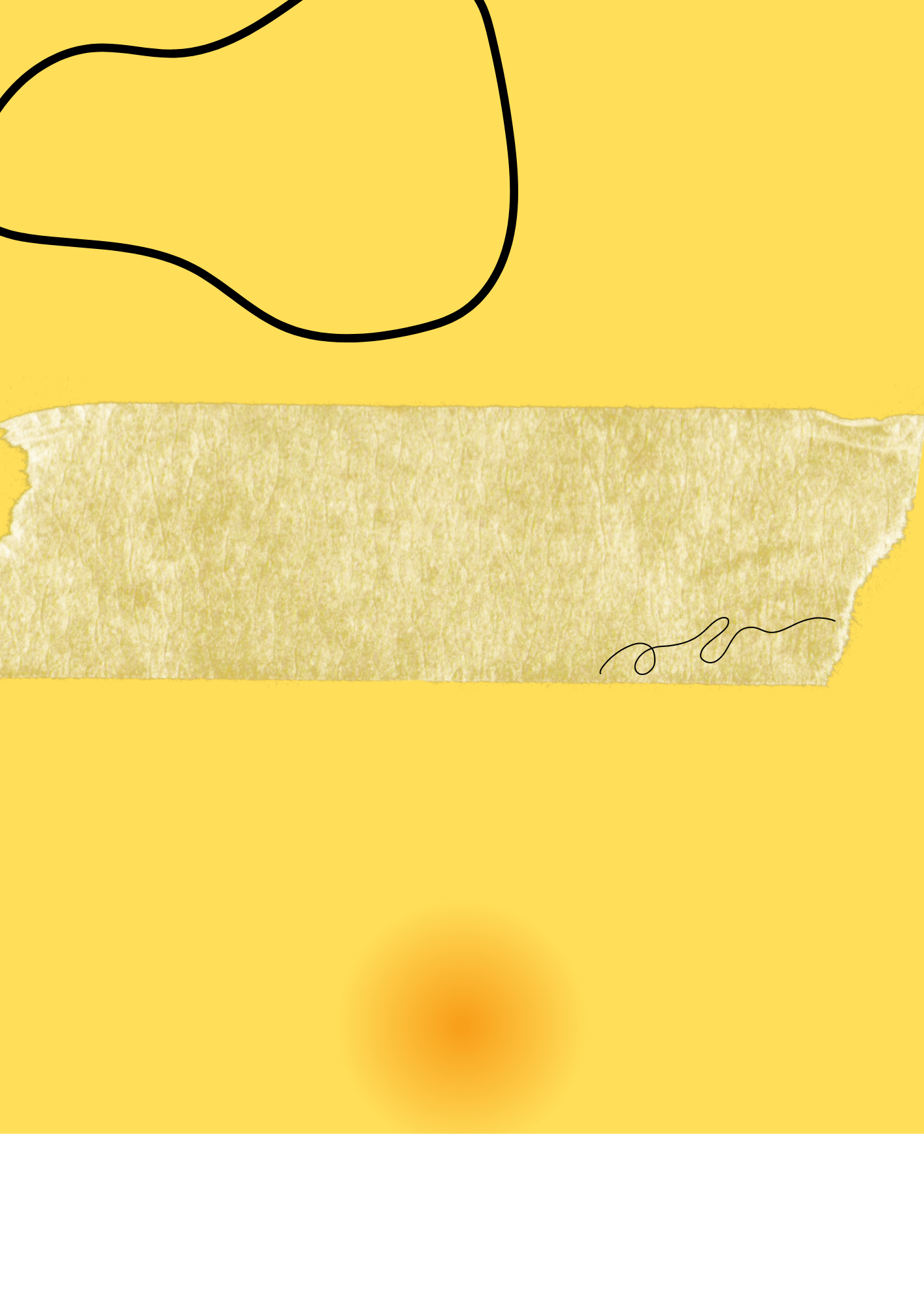 Plantilla en blanco estilo amarillo