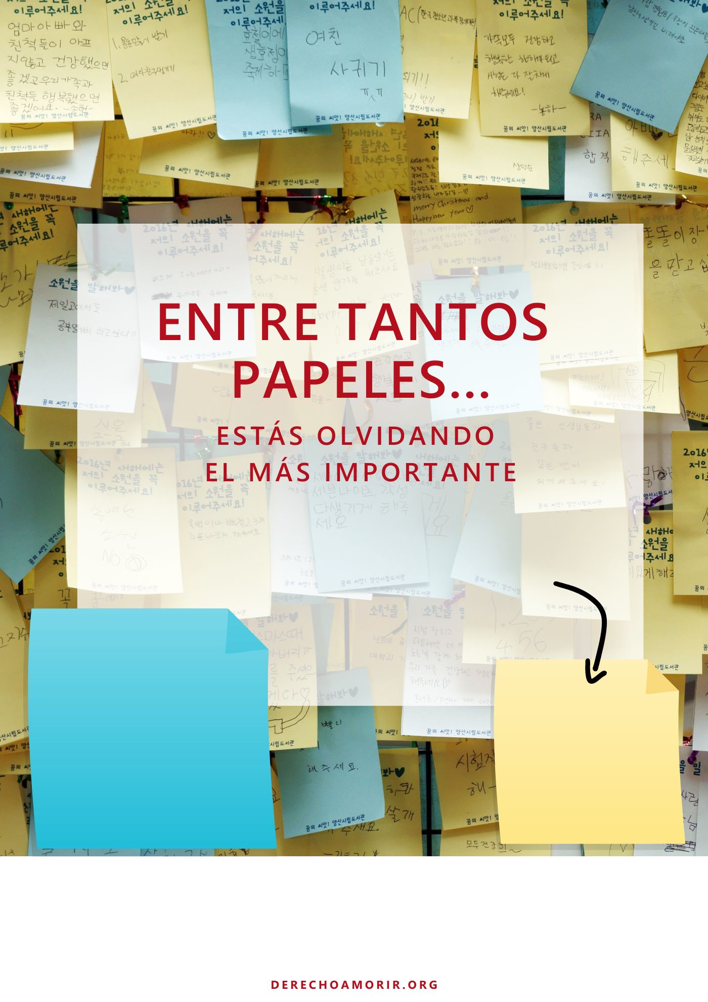 Plantilla en blanco estilo posits